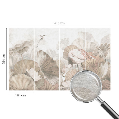 High quality wall mural wallpaper with an elegant nature design