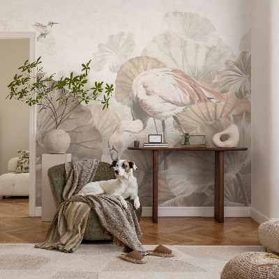 High quality wall mural wallpaper with an elegant nature design