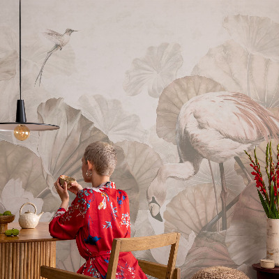 High quality wall mural wallpaper with an elegant nature design