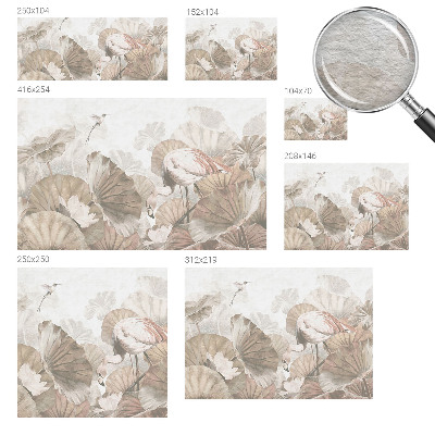 High quality wall mural wallpaper with an elegant nature design
