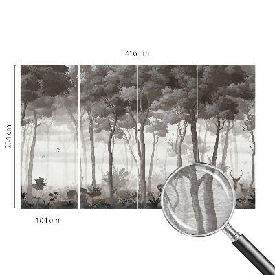 High quality photo wallpaper with a forest scene titled 
