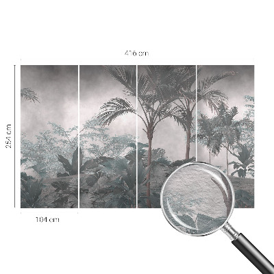 Non-woven photo wallpaper with an exotic nature motif