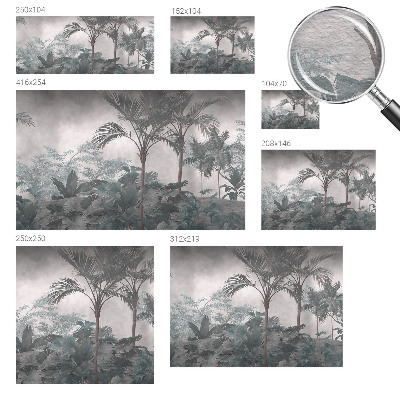 Non-woven photo wallpaper with an exotic nature motif