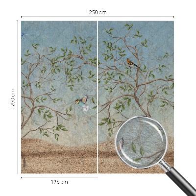 Wall mural Birds in the trees