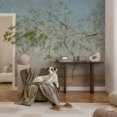 Wall mural Birds in the trees