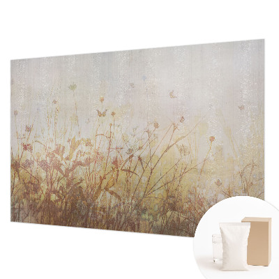Custom size wall mural featuring a meadow harmony design
