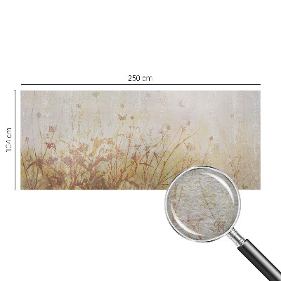 Custom size wall mural featuring a meadow harmony design
