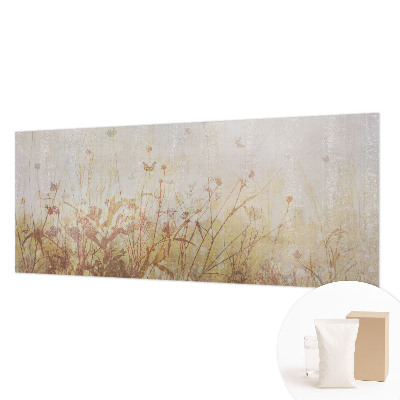 Custom size wall mural featuring a meadow harmony design