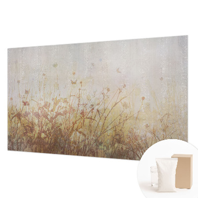 Custom size wall mural featuring a meadow harmony design