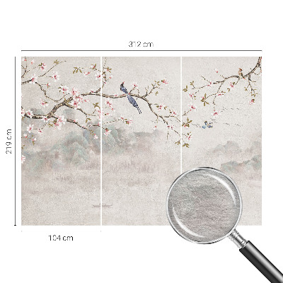 Large wallpaper mural Oriental landscape