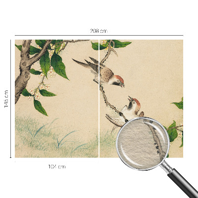 Large wall mural featuring the Classic Duo design