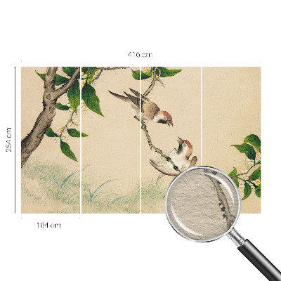 Large wall mural featuring the Classic Duo design