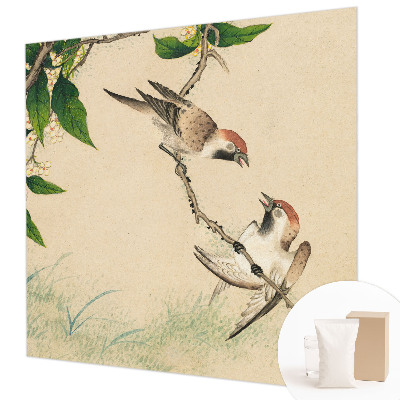 Large wall mural featuring the Classic Duo design