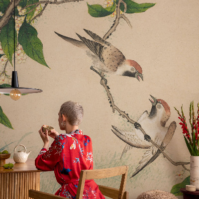 Large wall mural featuring the Classic Duo design