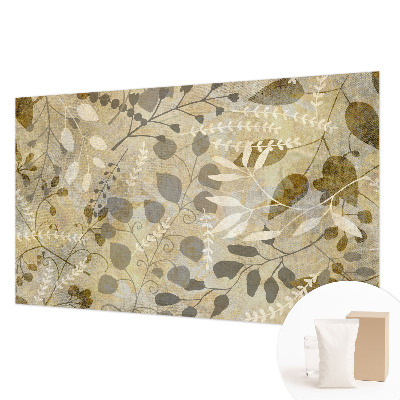 Modern wall mural for living room Twig leaves