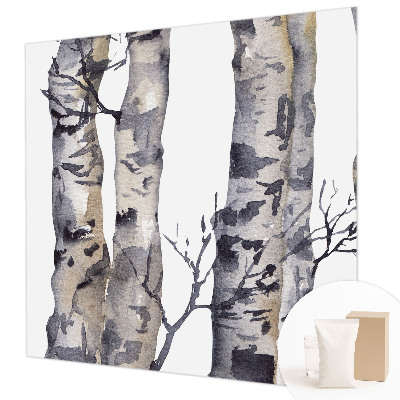 High quality photo wallpaper with an aspen forest motif