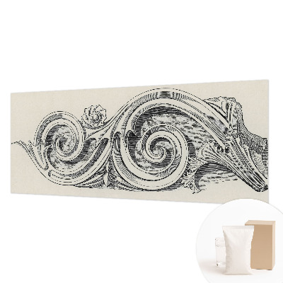 Premium wall mural for bedroom with a plant ornament design