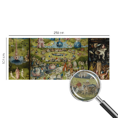 Decorative wall mural for living room with the 'The Secret Garden' design