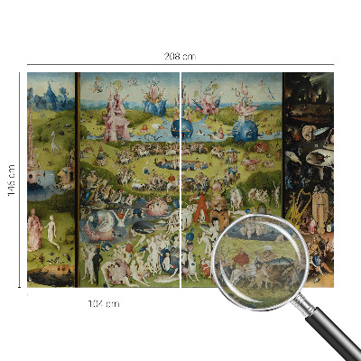 Decorative wall mural for living room with the 'The Secret Garden' design