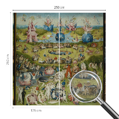 Decorative wall mural for living room with the 'The Secret Garden' design