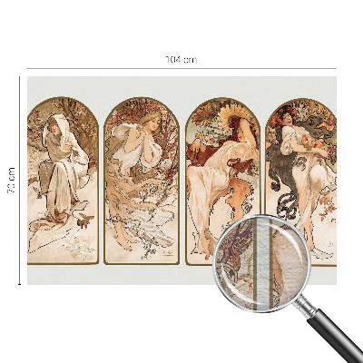 Non-woven photo wallpaper featuring a close-up of women's pores