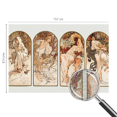 Non-woven photo wallpaper featuring a close-up of women's pores