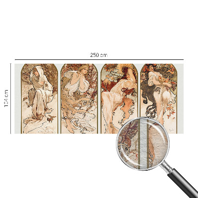 Non-woven photo wallpaper featuring a close-up of women's pores