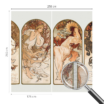 Non-woven photo wallpaper Women's pores