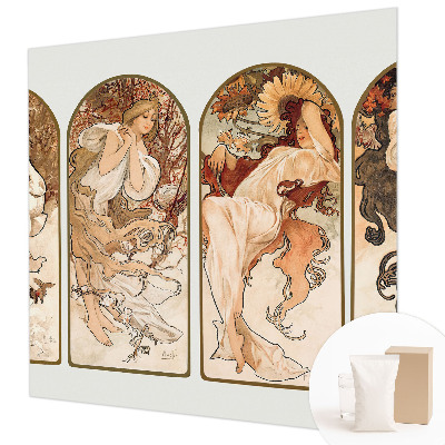 Non-woven photo wallpaper featuring a close-up of women's pores