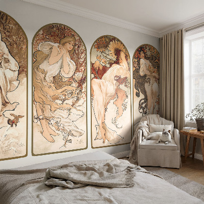 Non-woven photo wallpaper Women's pores