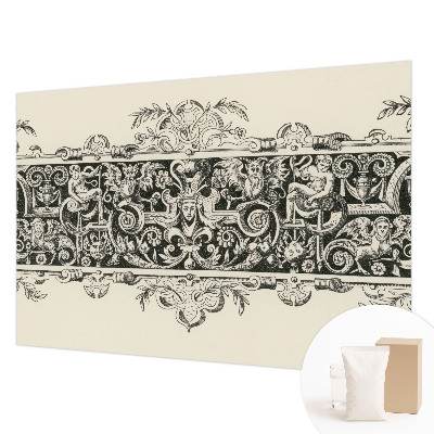 Wall mural featuring mythological motifs