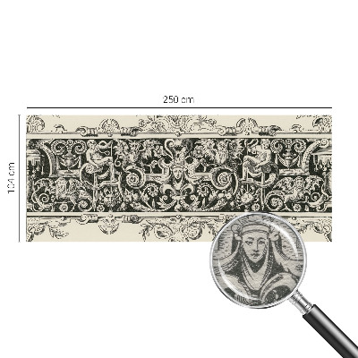 Wall mural featuring mythological motifs