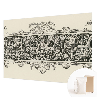 Wall mural featuring mythological motifs