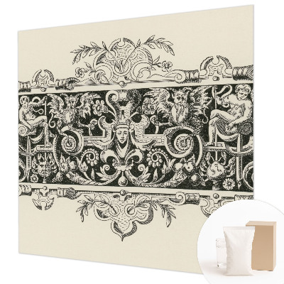 Wall mural featuring mythological motifs