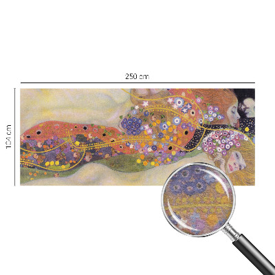 Wallpaper mural with a floral arrangement design