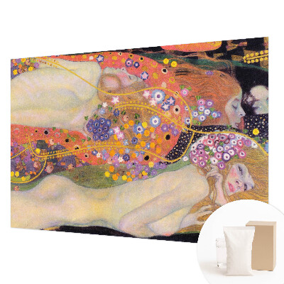 Wallpaper mural with a floral arrangement design