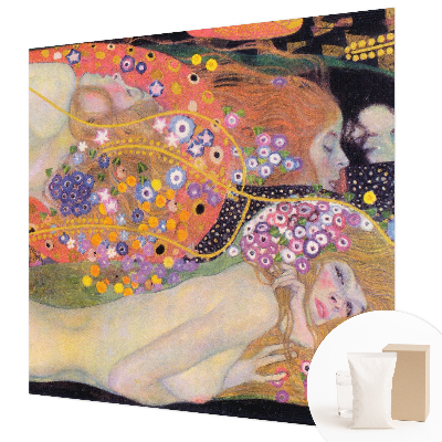 Wallpaper mural with a floral arrangement design