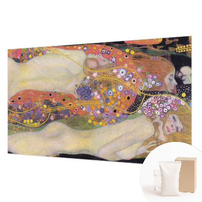 Wallpaper mural with a floral arrangement design