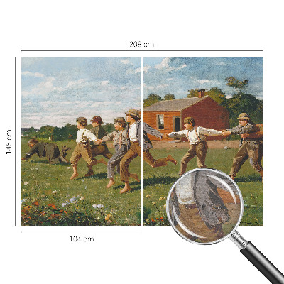 Photo wallpaper with a joyful, fun pattern