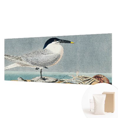 Modern wall mural for bedroom with an ornithological elegance theme