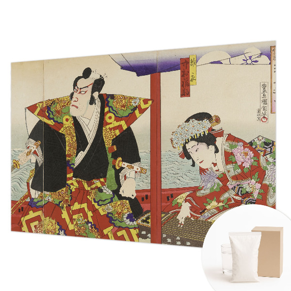 Photo wall mural with a Japanese theater scene