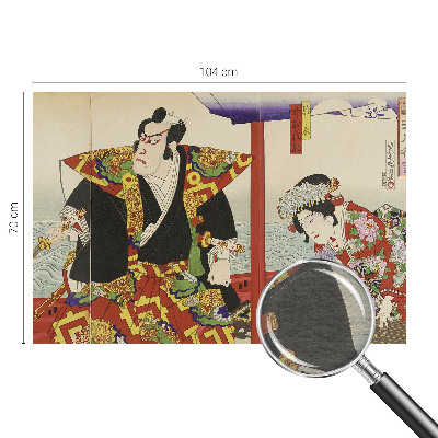 Photo wall mural with a Japanese theater scene