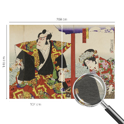 Photo wall mural with a Japanese theater scene