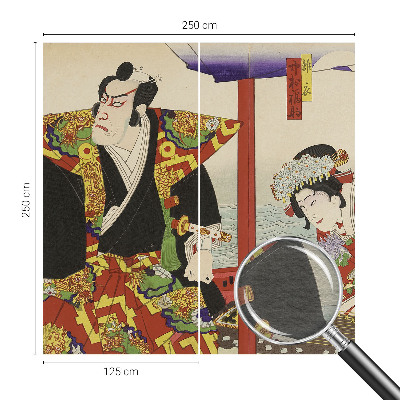 Photo wall mural with a Japanese theater scene