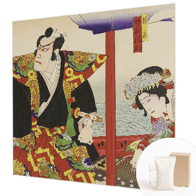 Photo wall mural with a Japanese theater scene
