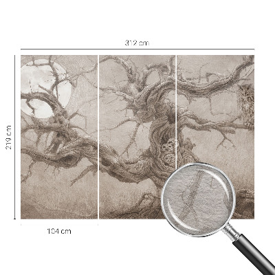 Wall mural for bedroom Night birds