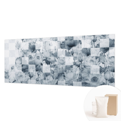 Wall mural for living room with a lotus flowers motif