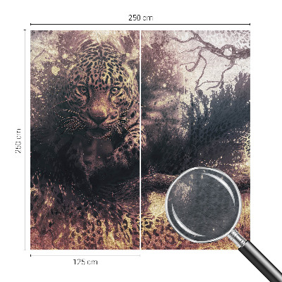 Bedroom wall mural wallpaper with a forest motif