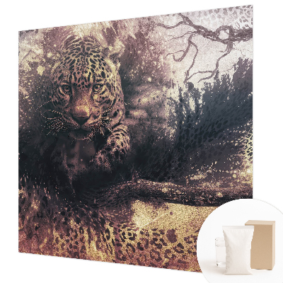 Bedroom wall mural wallpaper with a forest motif