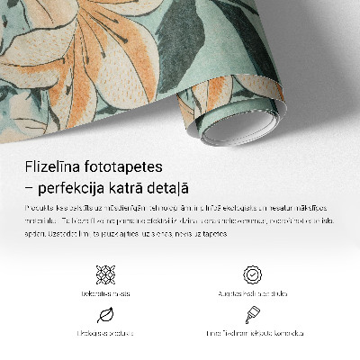 Large wall mural wallpaper Blue ornaments